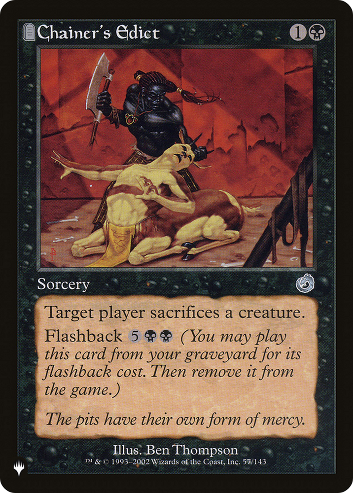 Chainer's Edict [The List] Magic: The Gathering