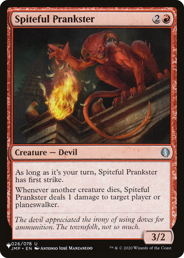 Spiteful Prankster [The List] Magic: The Gathering