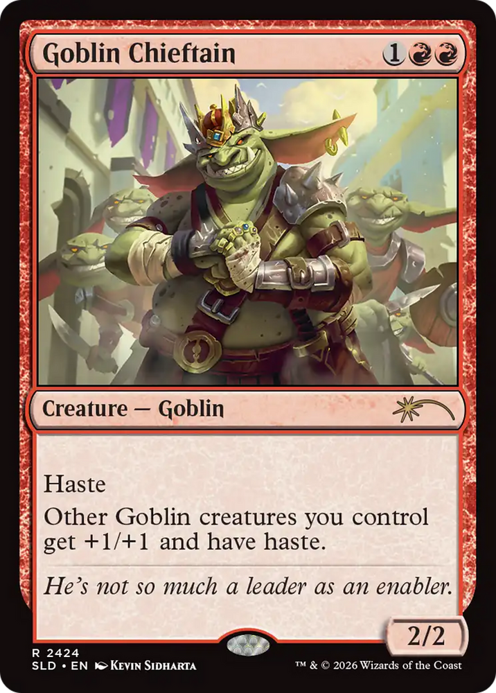 Goblin Chieftain (2424) [Secret Lair Drop Series] Magic: The Gathering