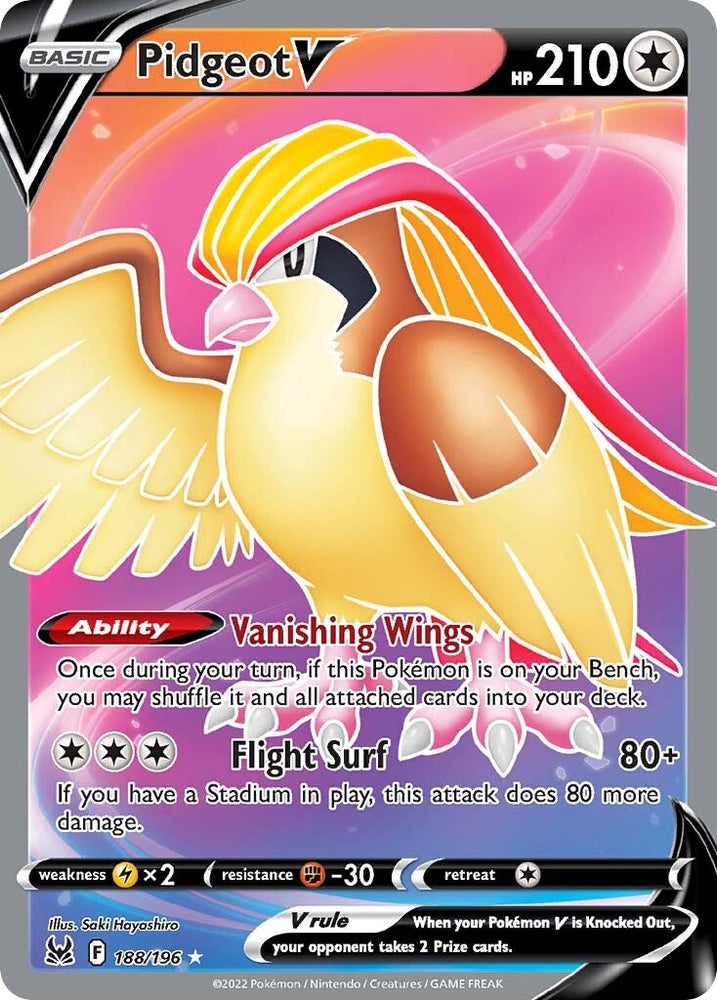 Pidgeot V (188/196) [Sword & Shield: Lost Origin] Pokémon
