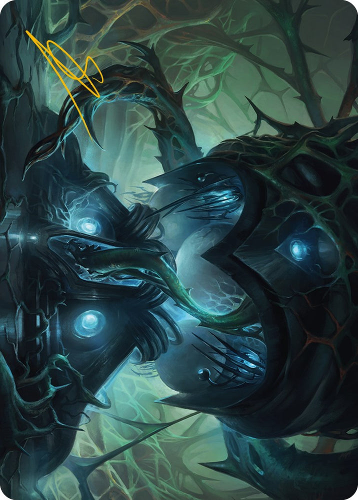 Expand the Sphere Art Card (Gold-Stamped Signature) [Phyrexia: All Will Be One Art Series] Magic: The Gathering