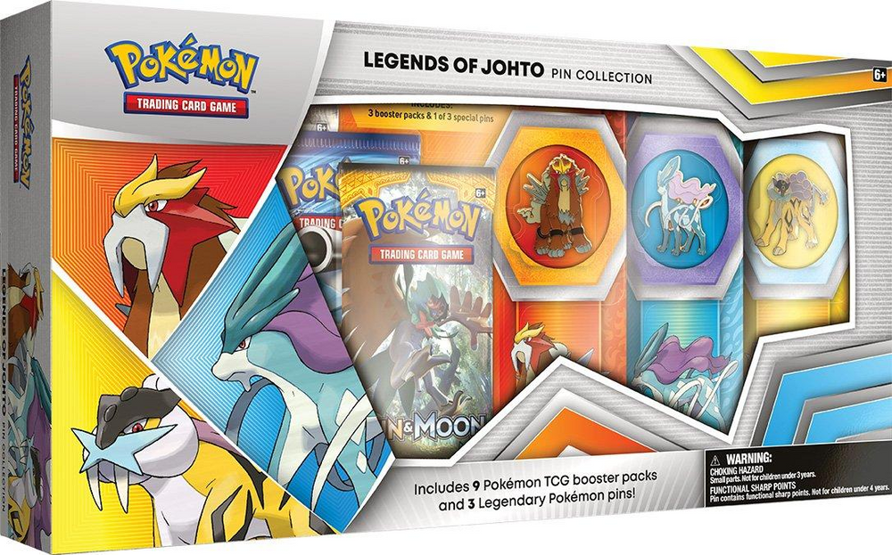 Pin Collection - Legends of Johto Pokémon