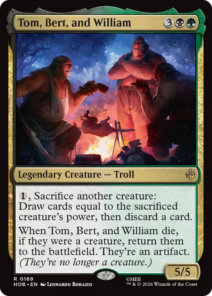 Tom, Bert, and William [The Hobbit] Magic: The Gathering