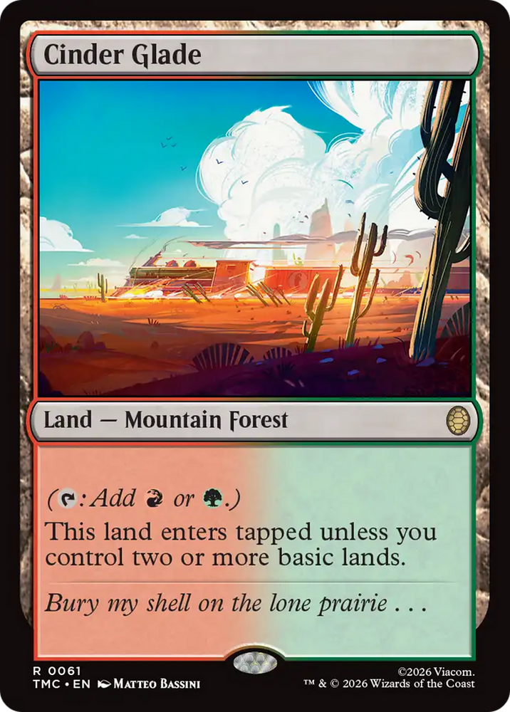 Cinder Glade [Teenage Mutant Ninja Turtles Commander] Magic: The Gathering