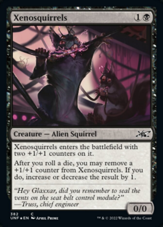Xenosquirrels (Galaxy Foil) [Unfinity] Magic: The Gathering