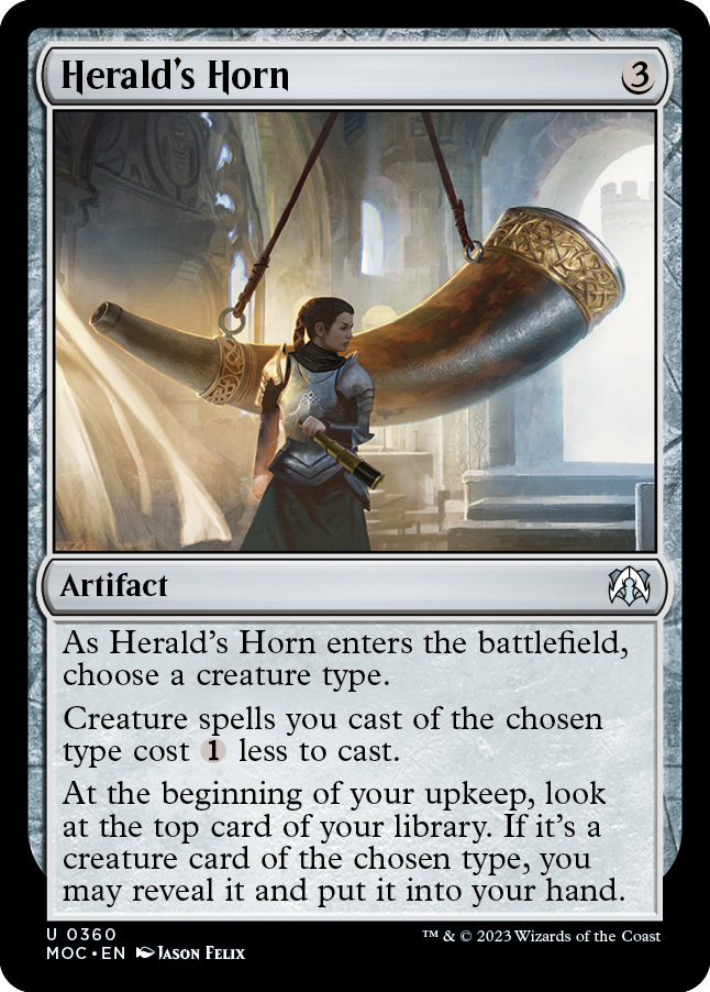 Herald's Horn [March of the Machine Commander] Magic: The Gathering