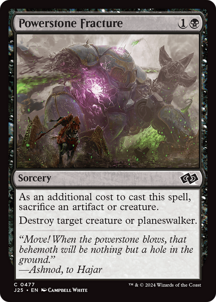 Powerstone Fracture [Foundations Jumpstart] Magic: The Gathering