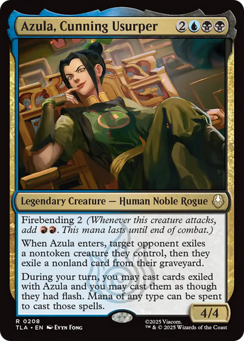 Azula, Cunning Usurper [Avatar: The Last Airbender] Magic: The Gathering