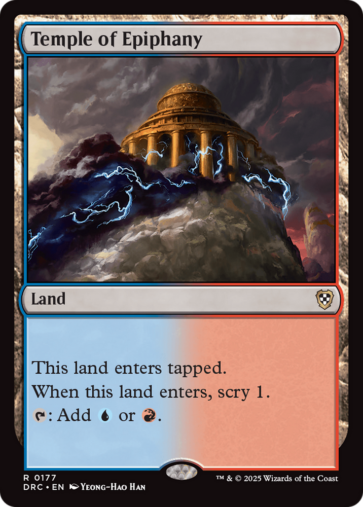 Temple of Epiphany [Aetherdrift Commander] Magic: The Gathering