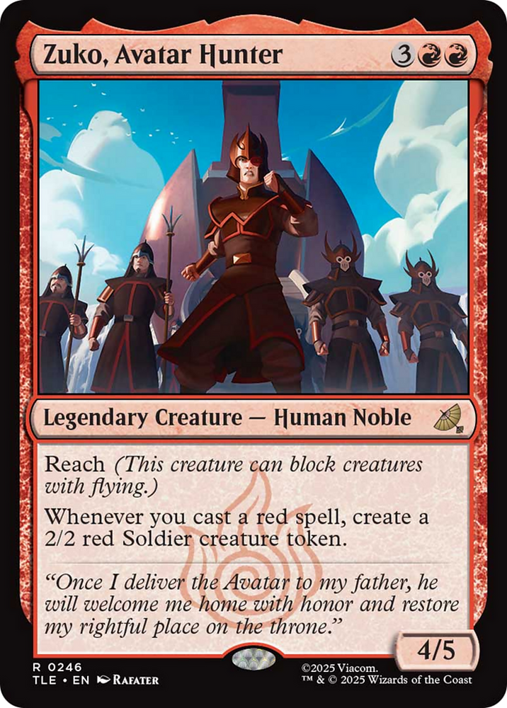 Zuko Tutorial Theme Card [Avatar: The Last Airbender: Eternal-Legal] Magic: The Gathering