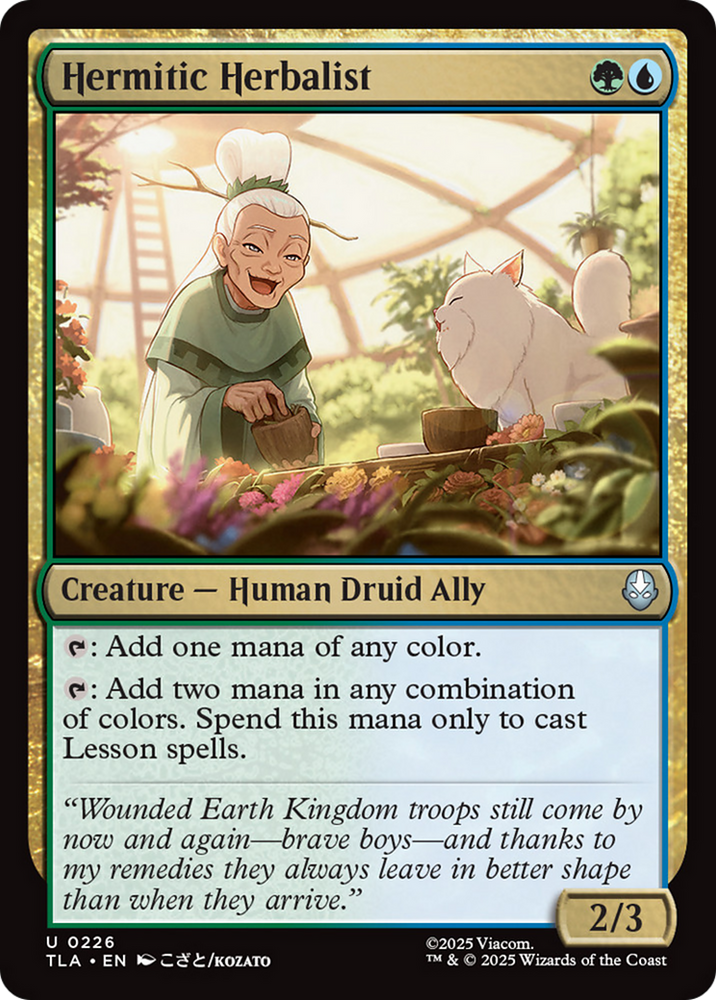 Hermitic Herbalist [Avatar: The Last Airbender] Magic: The Gathering