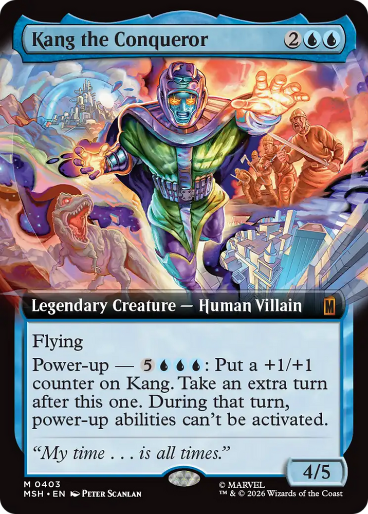 Kang the Conqueror (Extended Art) [Marvel Super Heroes] Magic: The Gathering