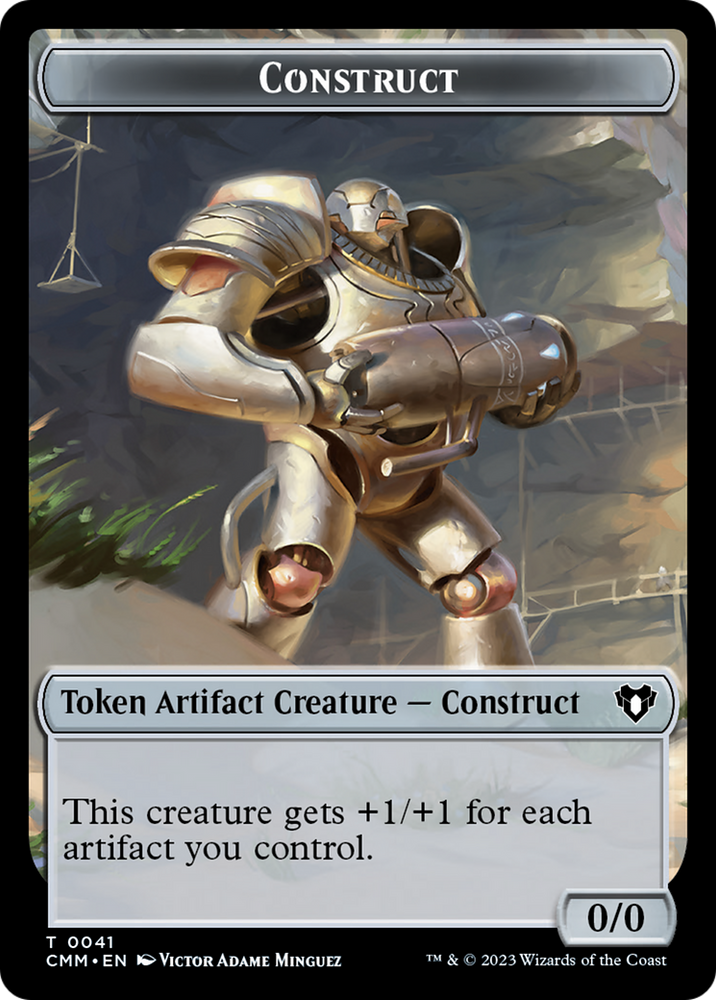 City's Blessing // Construct (41) Double-Sided Token [Commander Masters Tokens] Magic: The Gathering