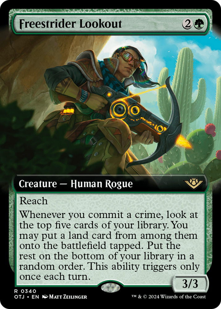 Freestrider Lookout (Extended Art) [Outlaws of Thunder Junction] Magic: The Gathering