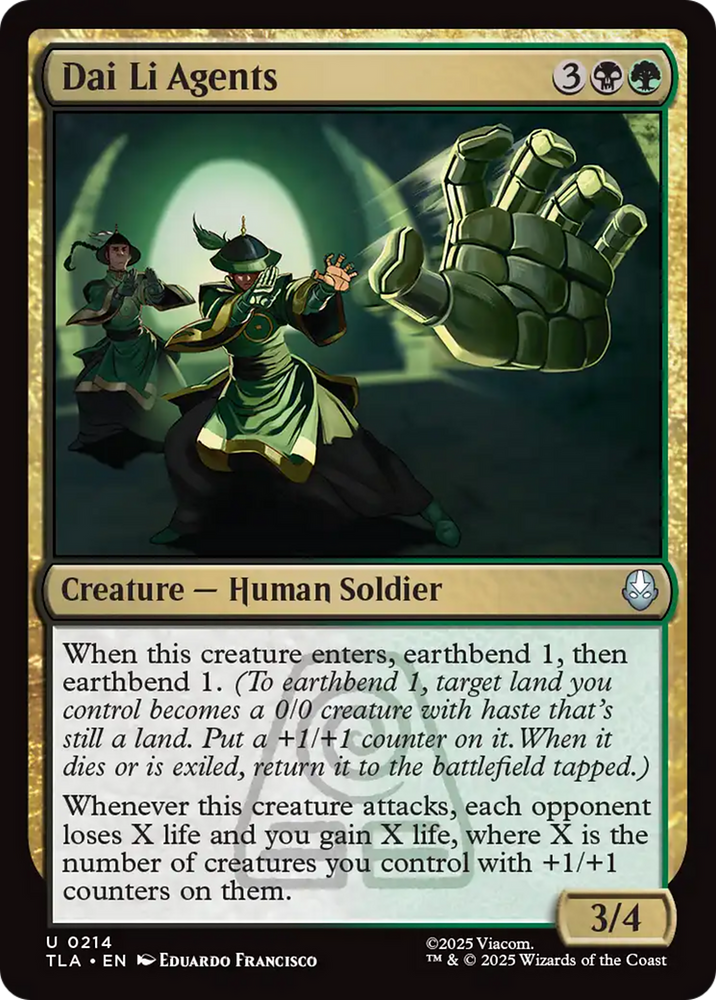 Dai Li Agents [Avatar: The Last Airbender] Magic: The Gathering