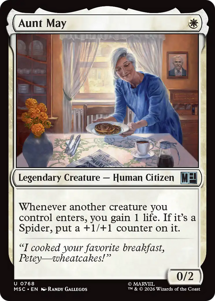 Aunt May [Marvel Super Heroes Commander] Magic: The Gathering
