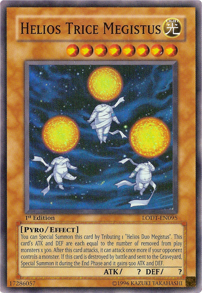 Helios Trice Megistus [LODT-EN095] Super Rare Yu-Gi-Oh!
