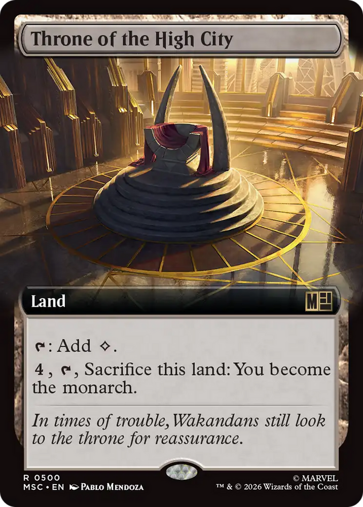 Throne of the High City (Extended Art) [Marvel Super Heroes Commander] Magic: The Gathering