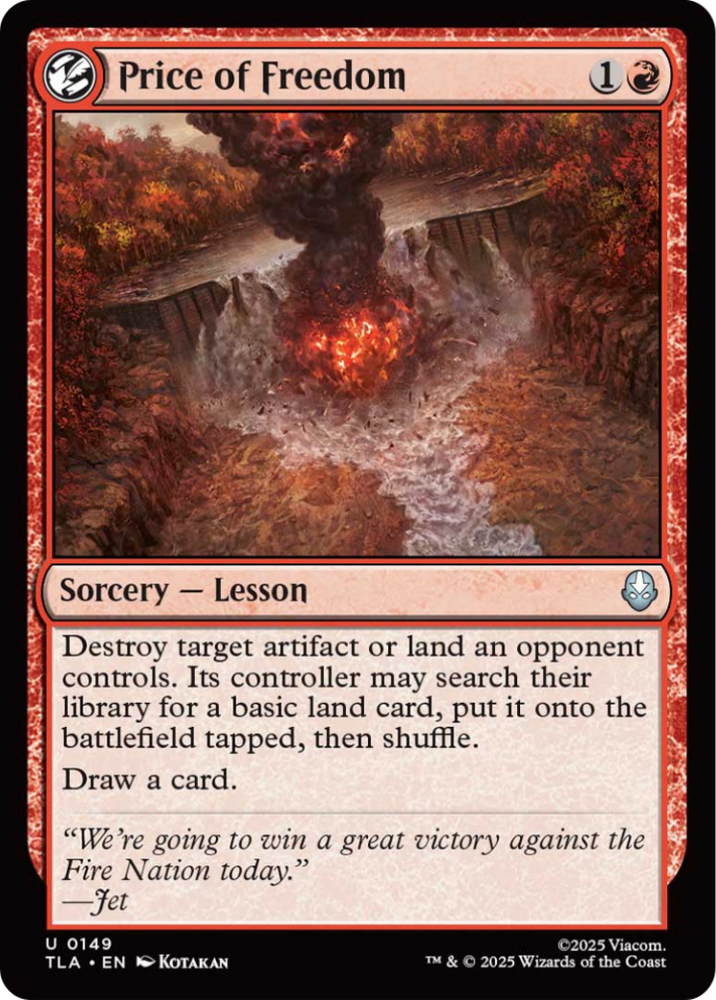 Price of Freedom [Avatar: The Last Airbender] Magic: The Gathering