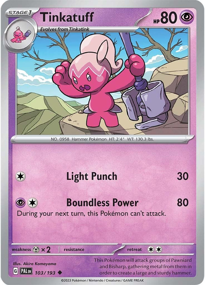 Tinkatuff (103/193) [Scarlet & Violet: Paldea Evolved] Pokémon