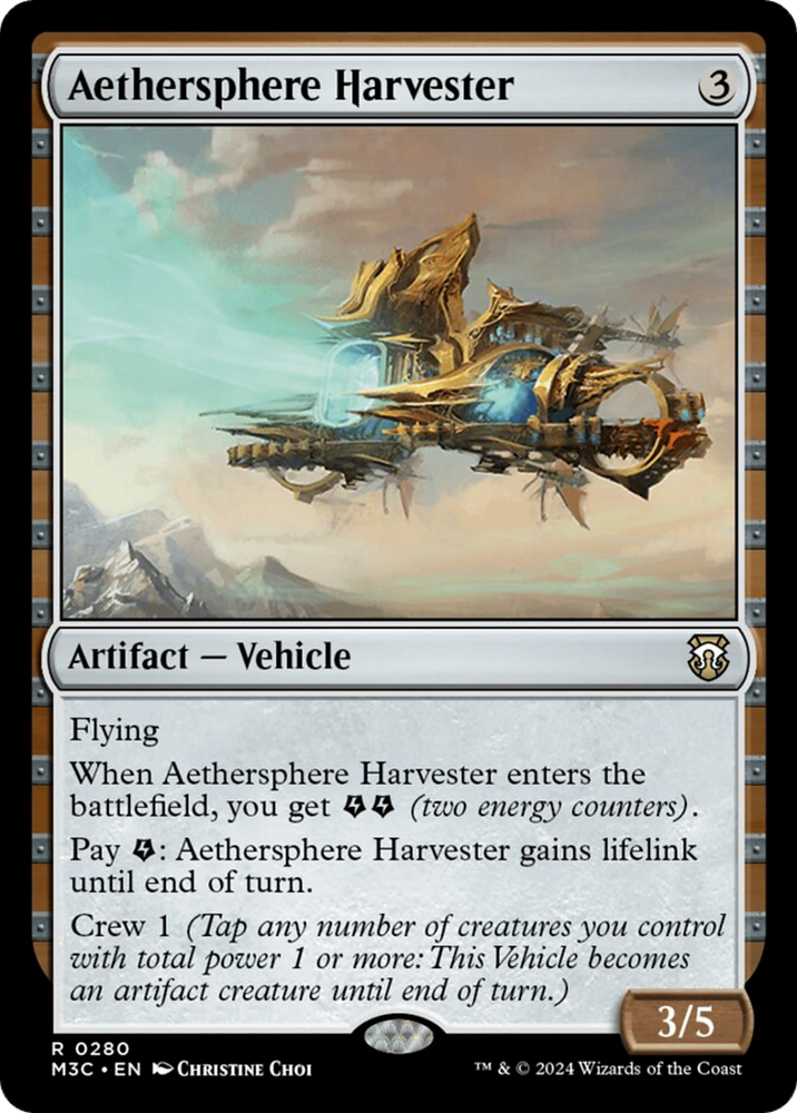 Aethersphere Harvester [Modern Horizons 3 Commander] Magic: The Gathering