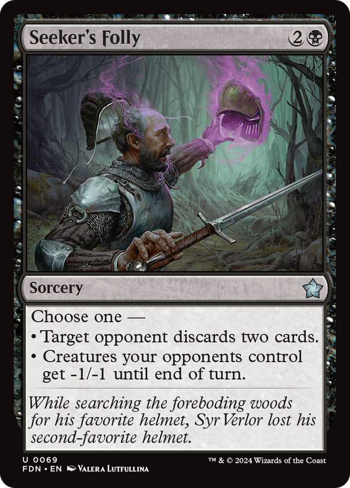 Seeker's Folly [Foundations] Magic: The Gathering