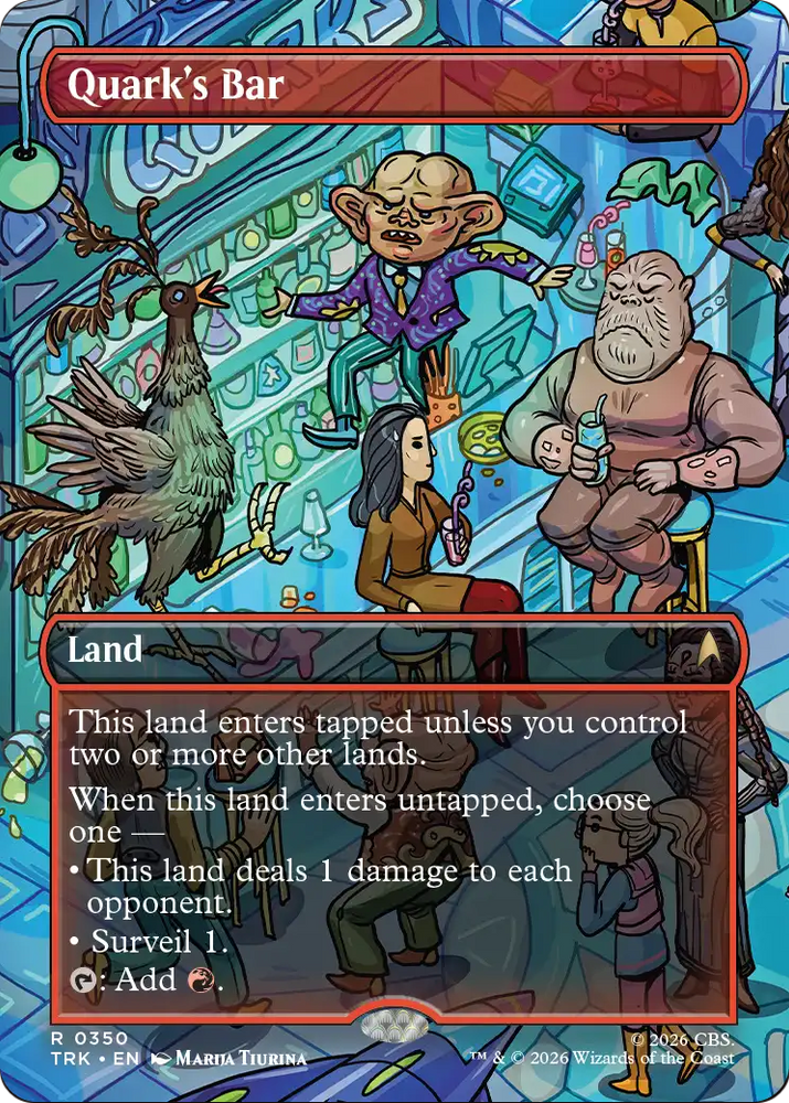 Quark's Bar (Borderless) (0350) [Star Trek] Magic: The Gathering