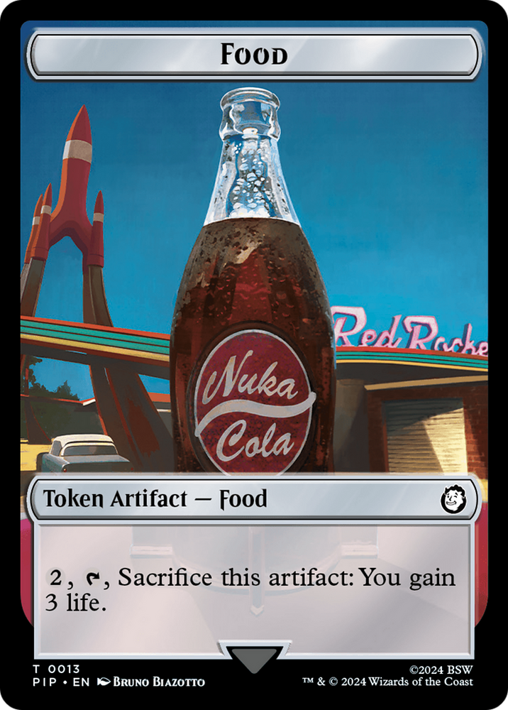 Food (013) // Squirrel Double-Sided Token [Fallout Tokens] Magic: The Gathering