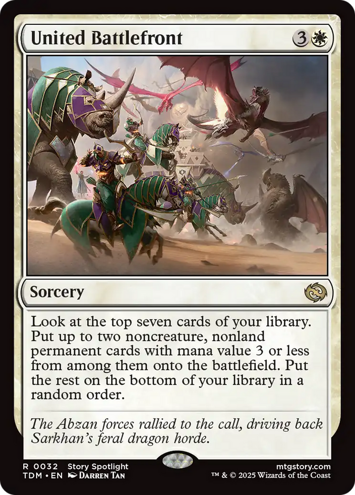 United Battlefront [Tarkir: Dragonstorm] Magic: The Gathering