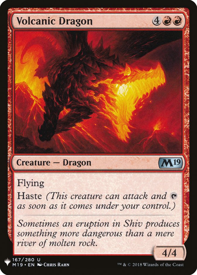 Volcanic Dragon [Mystery Booster] Magic: The Gathering
