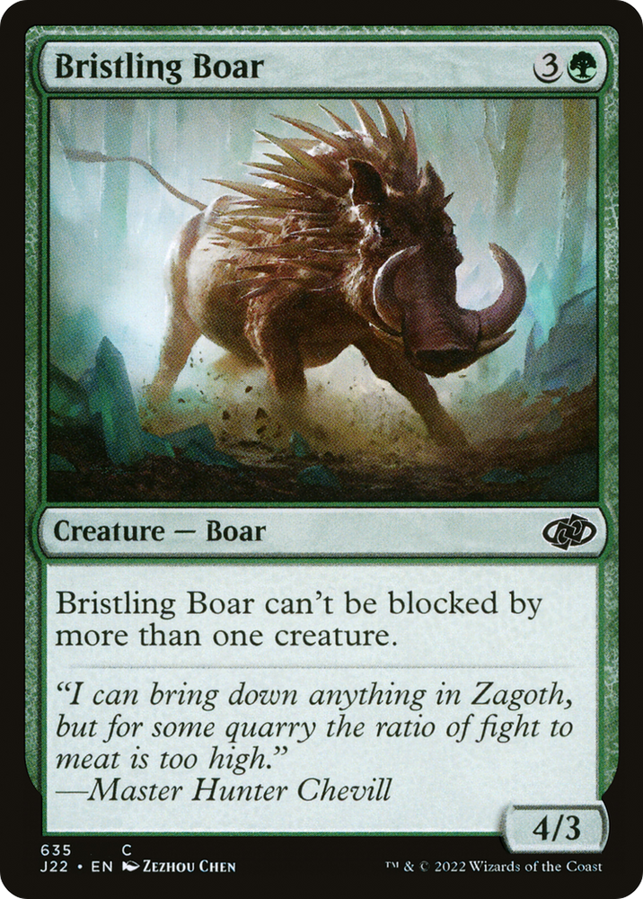 Bristling Boar [Jumpstart 2022] Magic: The Gathering