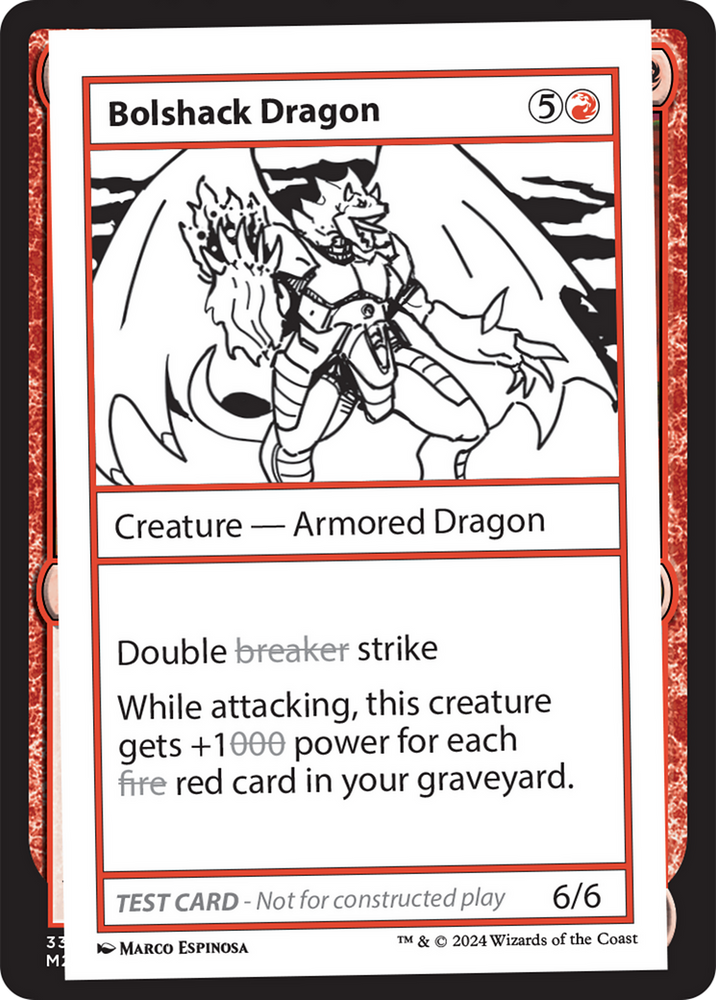 Bolshack Dragon [Mystery Booster 2 Playtest Cards] Magic: The Gathering