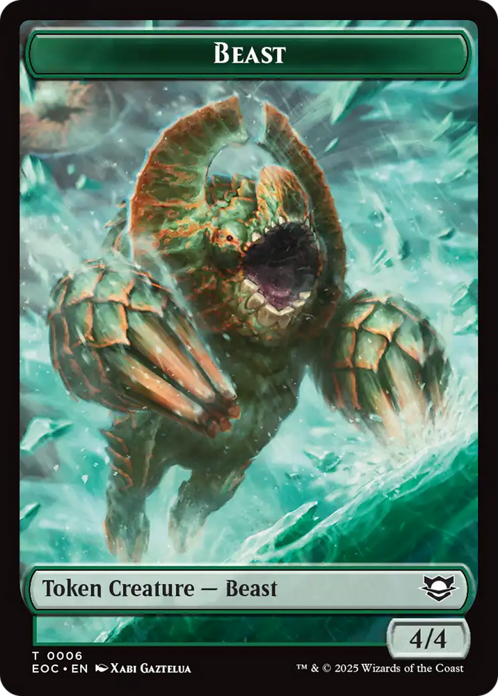 Beast (0006) // Pest Double-Sided Token [Edge of Eternities Commander Tokens] Magic: The Gathering