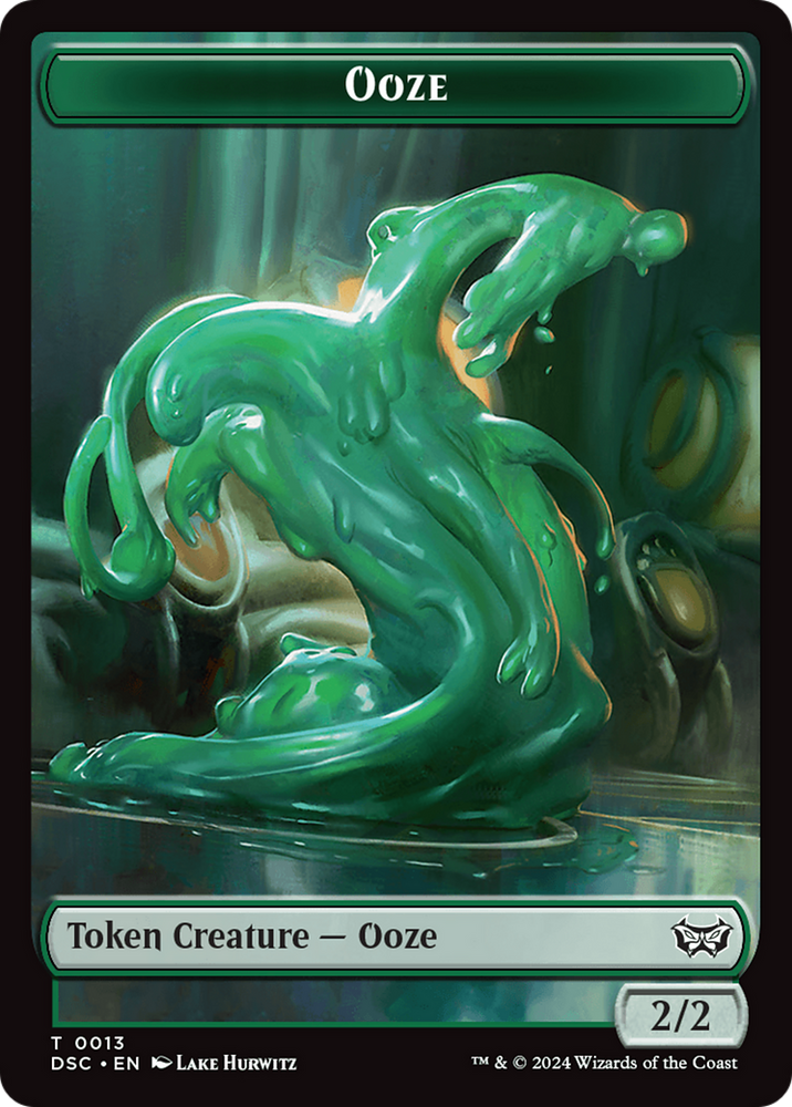 Insect (0012) // Ooze (0013) Double-Sided Token [Duskmourn: House of Horror Commander Tokens] Magic: The Gathering