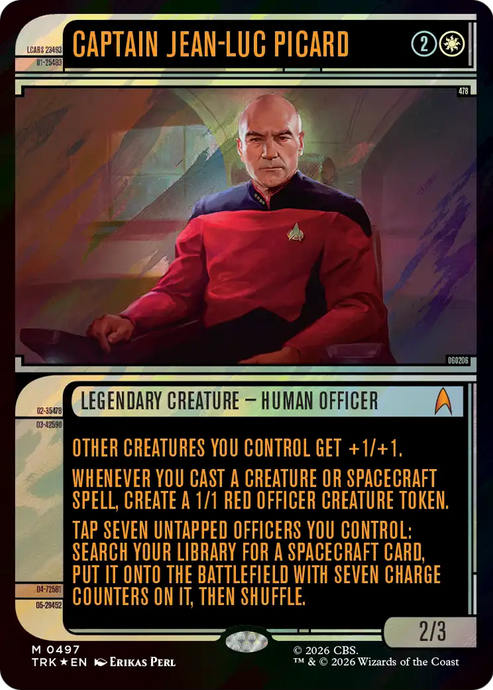 Captain Jean-Luc Picard (Showcase) (Surge Foil) [Star Trek] Magic: The Gathering