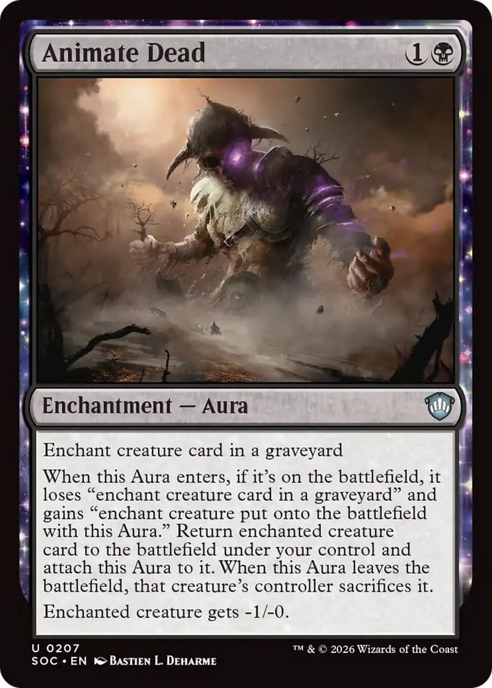 Animate Dead [Secrets of Strixhaven Commander] Magic: The Gathering