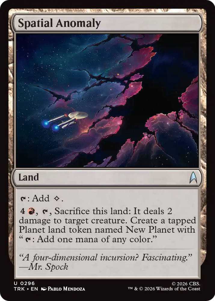 Spatial Anomaly [Star Trek] Magic: The Gathering