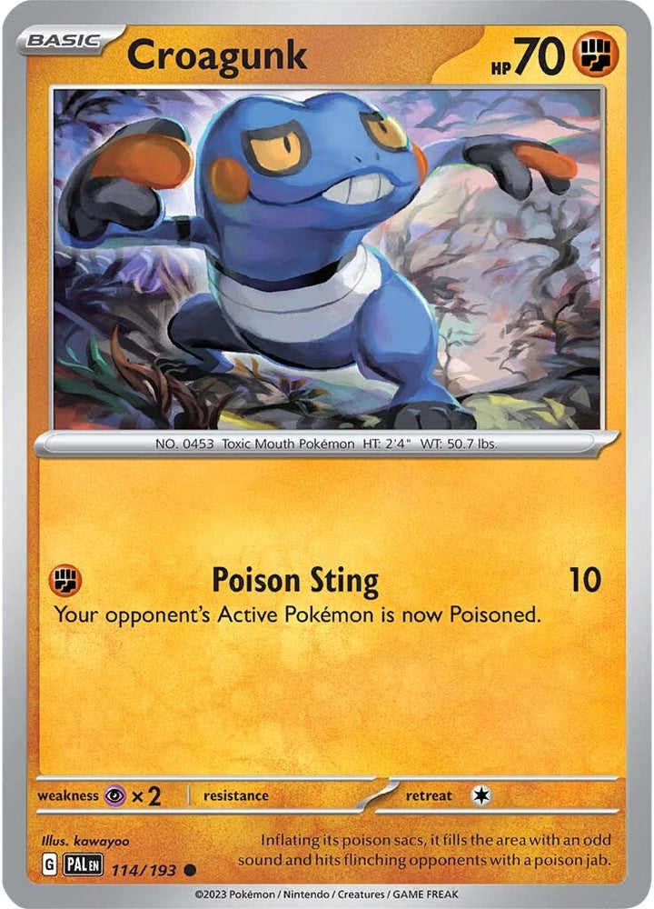 Croagunk (114/193) [Scarlet & Violet: Paldea Evolved] Pokémon