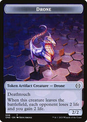 Phyrexian Mite (012) // Drone Double-Sided Token [Phyrexia: All Will Be One Tokens] Magic: The Gathering
