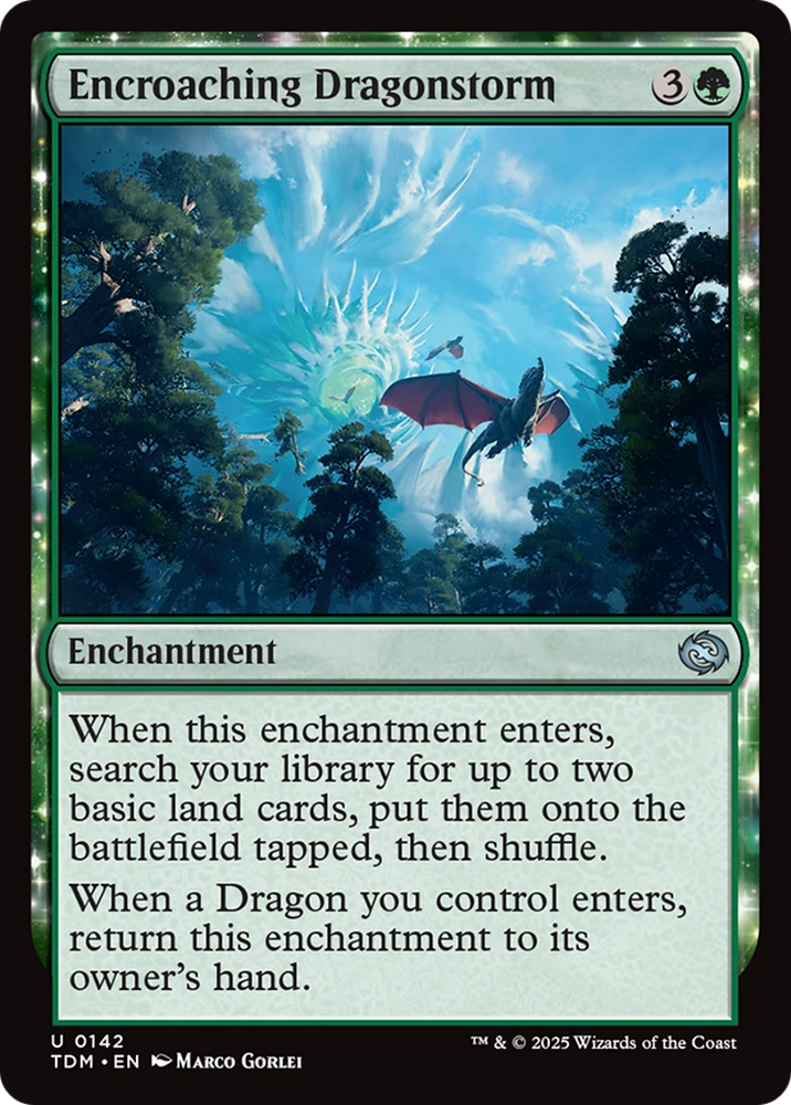 Encroaching Dragonstorm [Tarkir: Dragonstorm] Magic: The Gathering