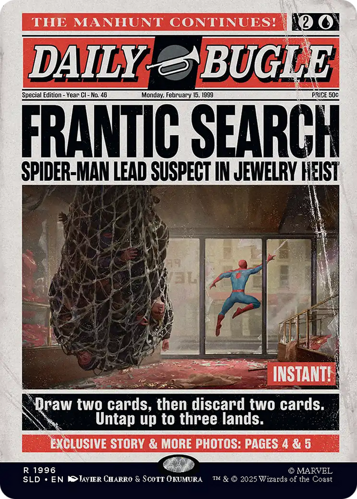 Frantic Search (1996) (Rainbow Foil) [Secret Lair Drop Series] Magic: The Gathering