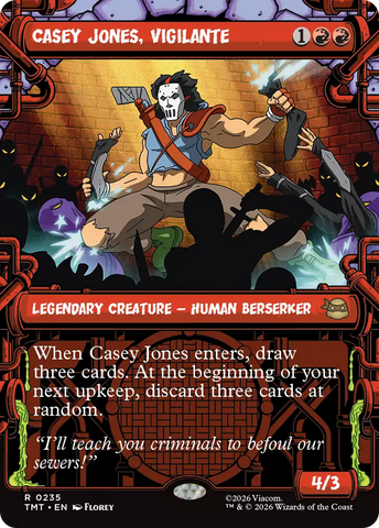 Casey Jones, Vigilante (0235) (Showcase) [Teenage Mutant Ninja Turtles] Magic: The Gathering