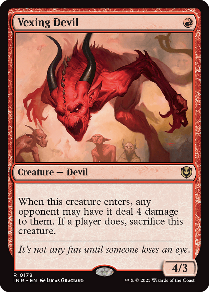 Vexing Devil [Innistrad Remastered] Magic: The Gathering