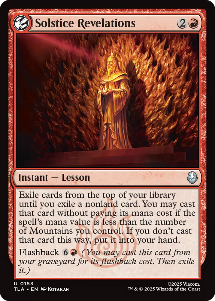 Solstice Revelations [Avatar: The Last Airbender] Magic: The Gathering