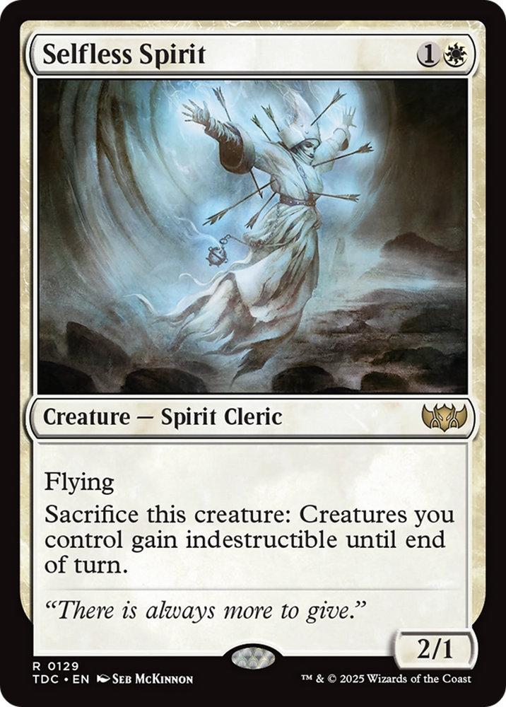 Selfless Spirit [Tarkir: Dragonstorm Commander] Magic: The Gathering