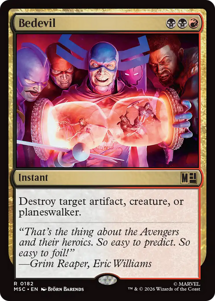 Bedevil (Surge Foil) [Marvel Super Heroes Commander] Magic: The Gathering