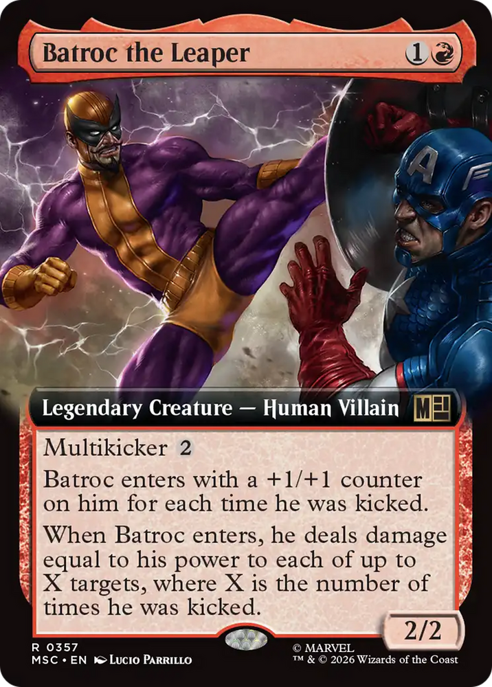 Batroc the Leaper (Extended Art) [Marvel Super Heroes Commander] Magic: The Gathering