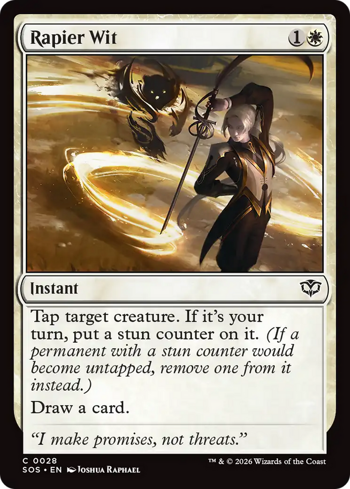 Rapier Wit [Secrets of Strixhaven] Magic: The Gathering