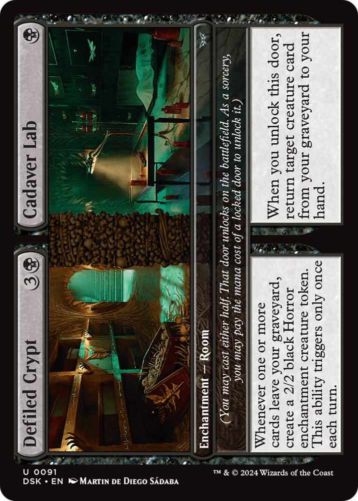Defiled Crypt // Cadaver Lab [Duskmourn: House of Horror] Magic: The Gathering