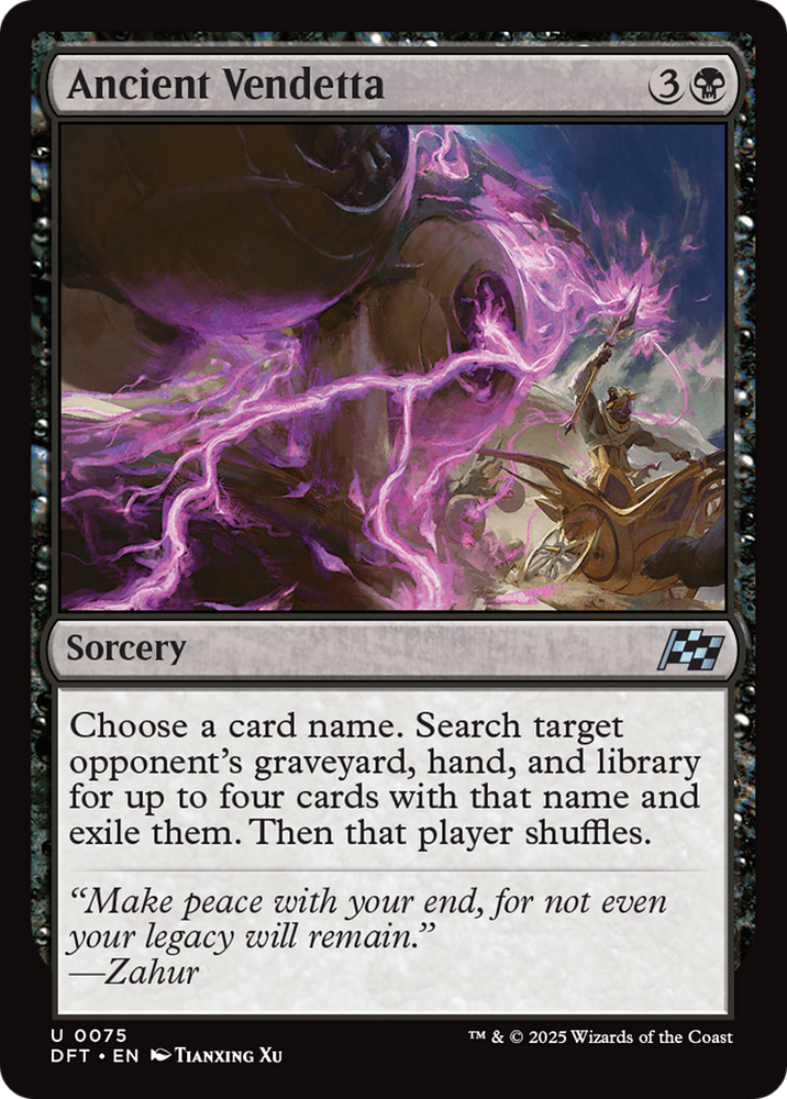 Ancient Vendetta [Aetherdrift] Magic: The Gathering